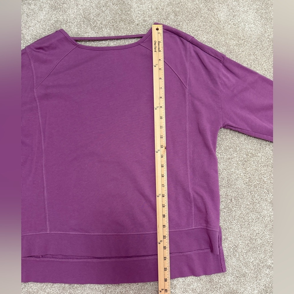 Sweaty Betty After Class Sweatshirt Pullover - Open Back - Purple - size Medium - Picture 7 of 11